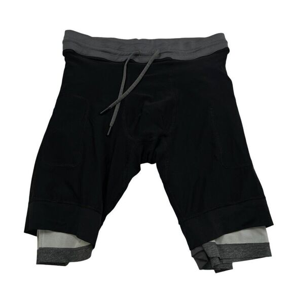 Lululemon Men's T.H.E Short Luxtreme Liner 9" Short Heathered Black Size Medium - Picture 6 of 7